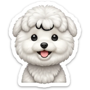 bichon frise emoji sticker