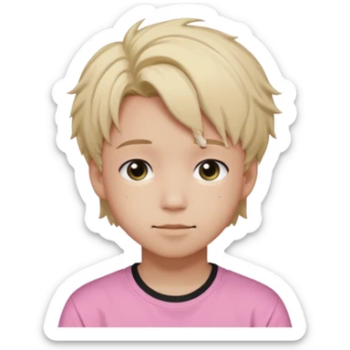 Felix from stray kids with pink t-shirt  sticker