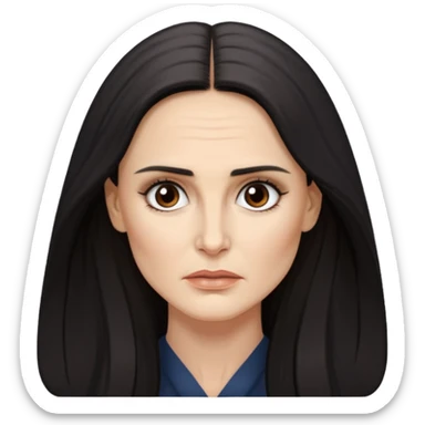 Demi Moore serious sticker