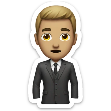 Man fighting fraud  sticker