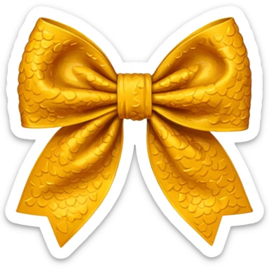 Deep-crispy-burnt-marigold-sungold-golden-gold-Mustard-yellow bow sticker