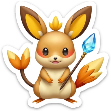 Dedenne-Victini-Emolga-fusion sticker