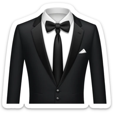 black tie (just tie, not ribbon) sticker