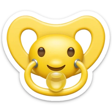 Chupeta amarela sticker
