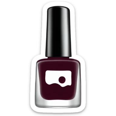 dark Burgundy nail polish bottle sticker