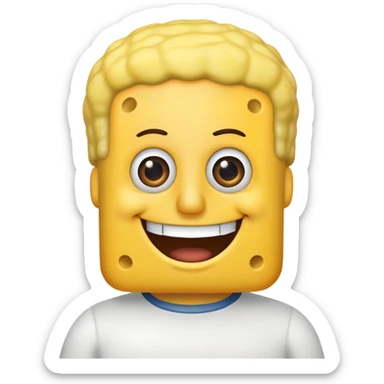 bob esponja diciendo joderr sticker