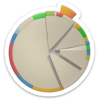 90% pie chart gone sticker