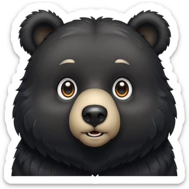 i wanna emoji black bear for my bio sticker