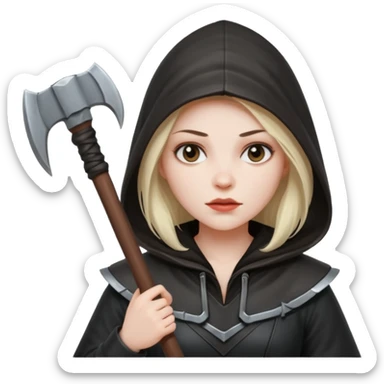 woman executioner sticker