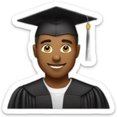 a man college graduate  sticker