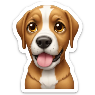 Cachorro caramelo dedos cruzados sticker