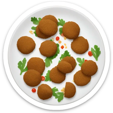 Falafel plate sticker
