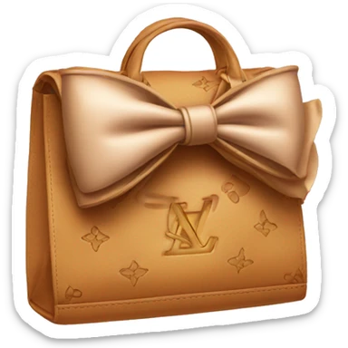 LV bag with bow  sticker