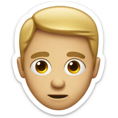 face awkwardly closing one eye sticker