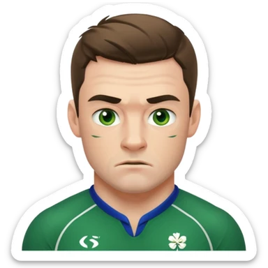 irish rugby player sticker