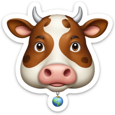  A cow that is mixed with Saturn
 sticker