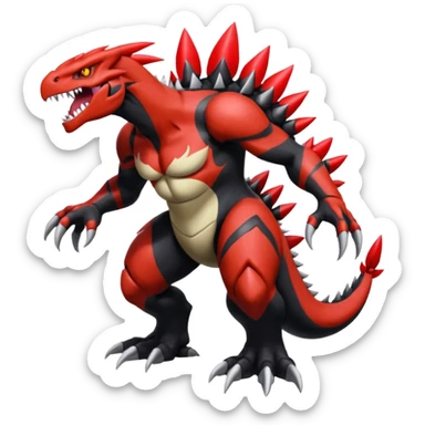 Darkrai-Groudon-Yveltal-Fakémon-hybrid-creature (full body)  sticker