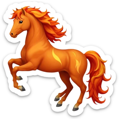 fire horse sticker