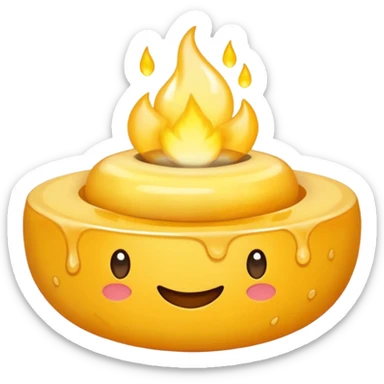 Crie emojis de uma química que produz velas sticker