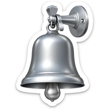 A bell with an exclamation mark sticker