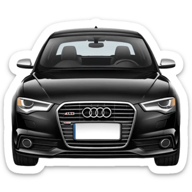 audi a6 black sticker