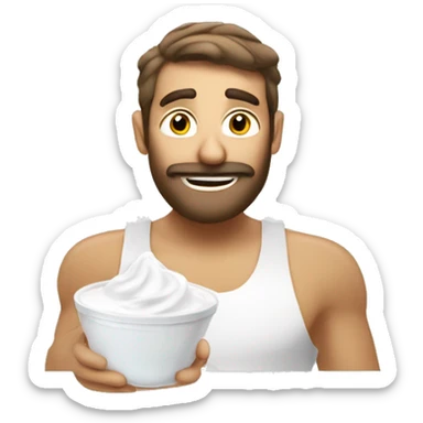 greek style drinking yogurt with low fat and high protein sticker