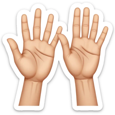 Manos con señas sticker