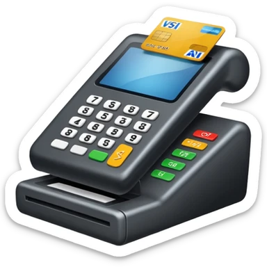 credit card point of sale sticker