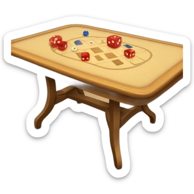 Table de jeux sticker