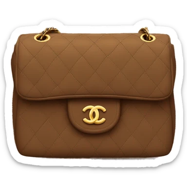 Chanel bag brown sticker