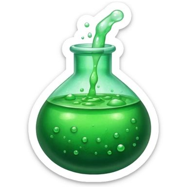 Juice plus ketchup plus lemon equals super potion sticker