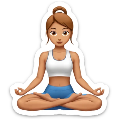 yoga girls sticker