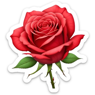 A rose similar to the wilted one but less wilted sticker