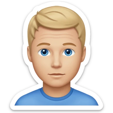 Brian Littrell with blue eyes sticker