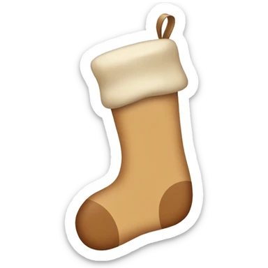 Tan stocking  sticker