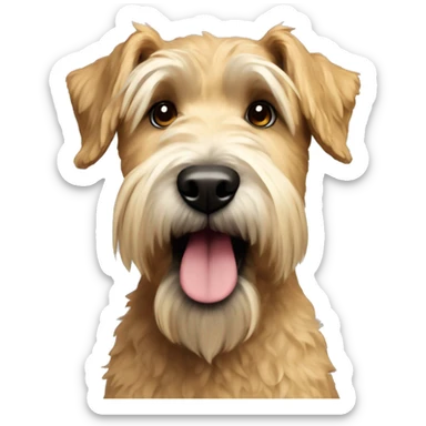 Wheaten terrier dog sticker
