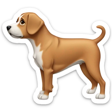 Dog with a low taper fade ￼ sticker