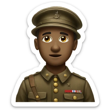 wounded ww1 soldier sticker