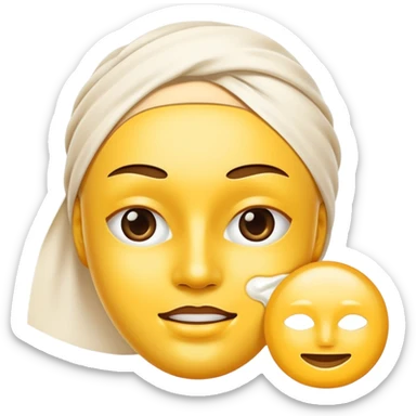 skincare mask sticker