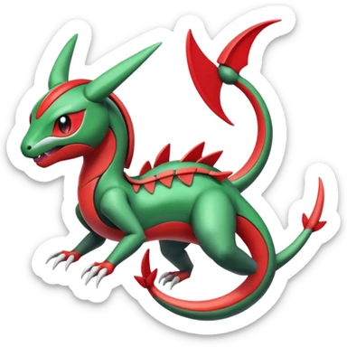 Meloetta-Guilmon-Rayquaza-Pokémon-Fakémon-creature sticker