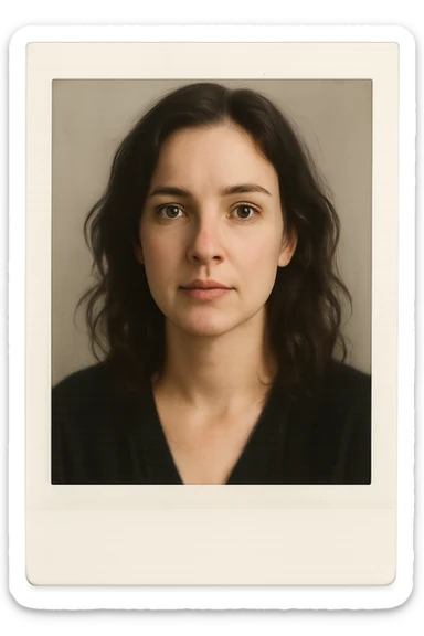 foto polaroid di una donna sticker