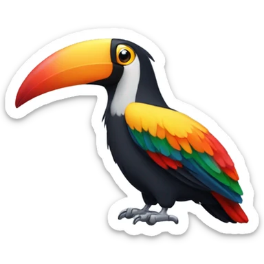 Tucan de muchos colores  sticker