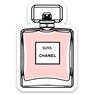 Chanel perfume bottle sticker