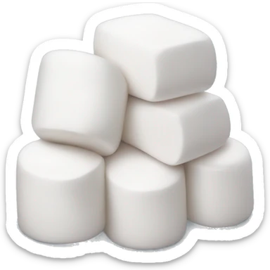 Pile of marshmallows  sticker