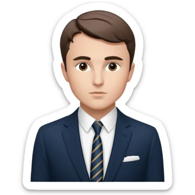 Photo-accurate hyperrealistic real life Charlie Kirk outside VOGUE trendy aesthetic  sticker