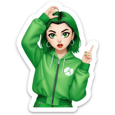 Charli xcx brat green concert  sticker