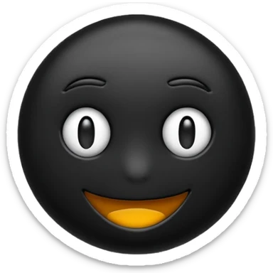erstelle ein emoji was komplett dunkel ist  sticker