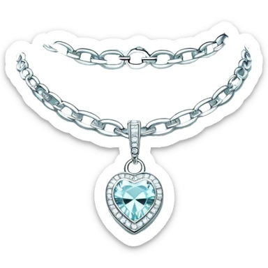 Y2K silver Tiffany choker sticker