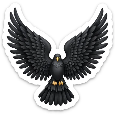 black angel wing sticker
