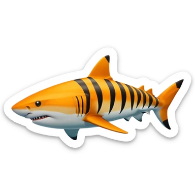🐅🦈 i want the shark also have the coler of the tiger sticker